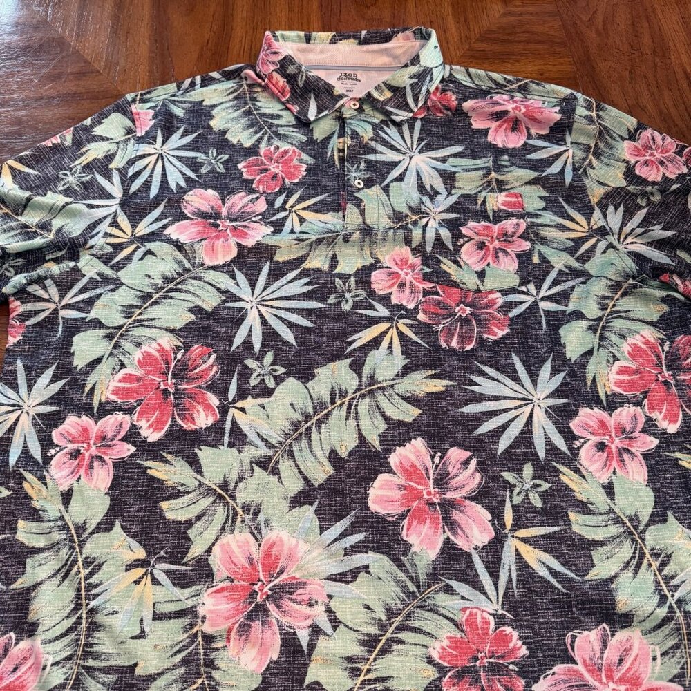 IZOD Saltwater floral polo - Size 3XLT